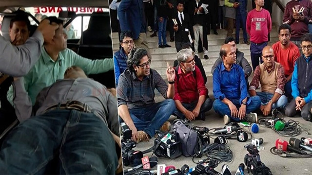সুপ্রিম কোর্টে সাংবাদিকদের ওপর বেপরোয়া হামলা