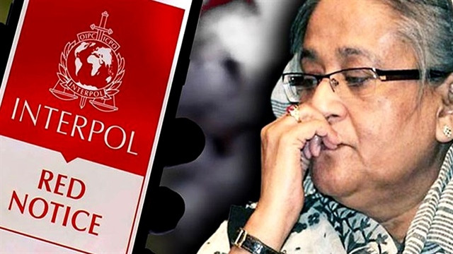 হাসিনাকে গ্রেফতারে ইন্টারপোলের রেড নোটিশ জারি